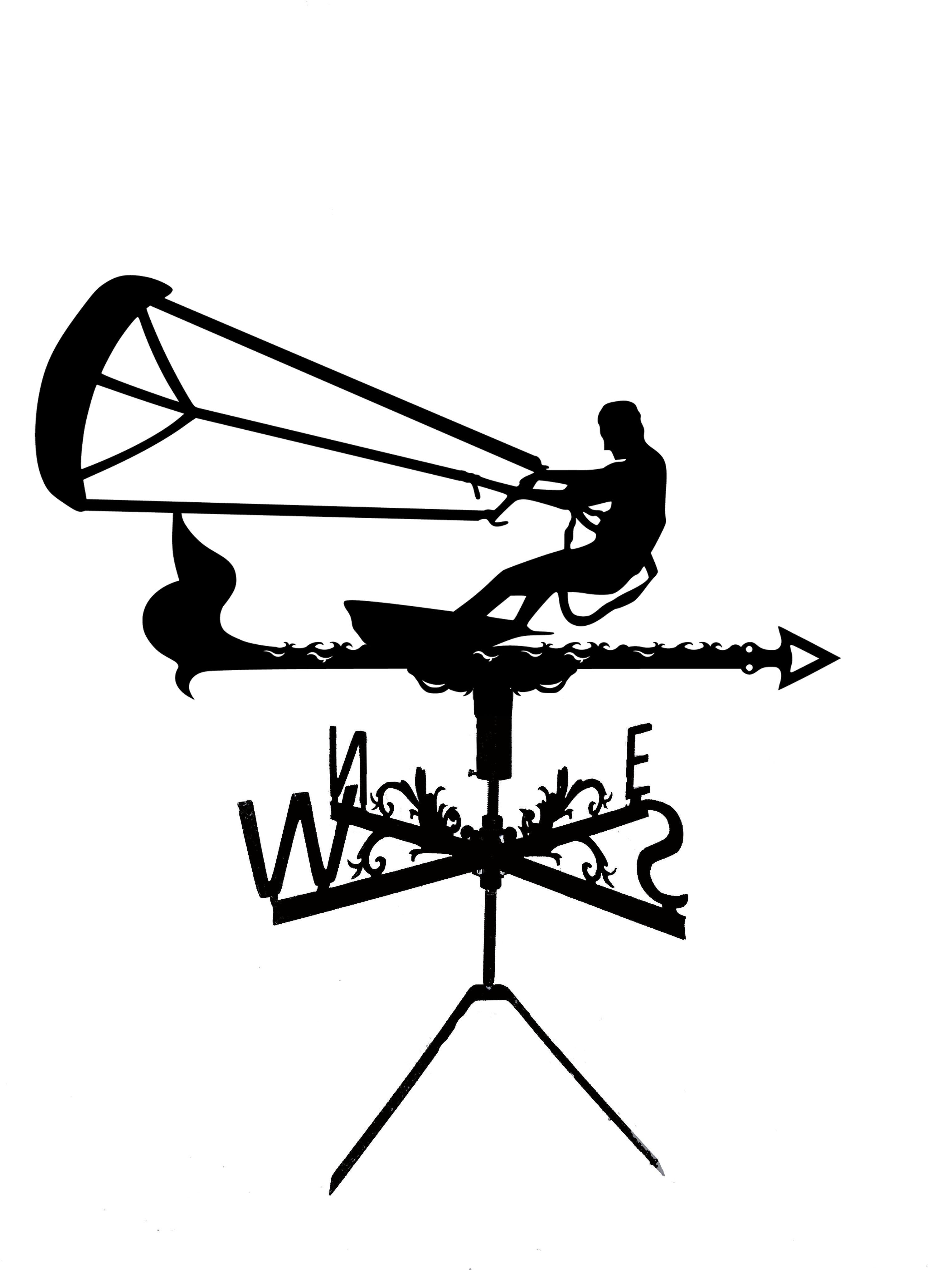 Флюгер на беседку/колодец Кайт Серфингист (27415076)