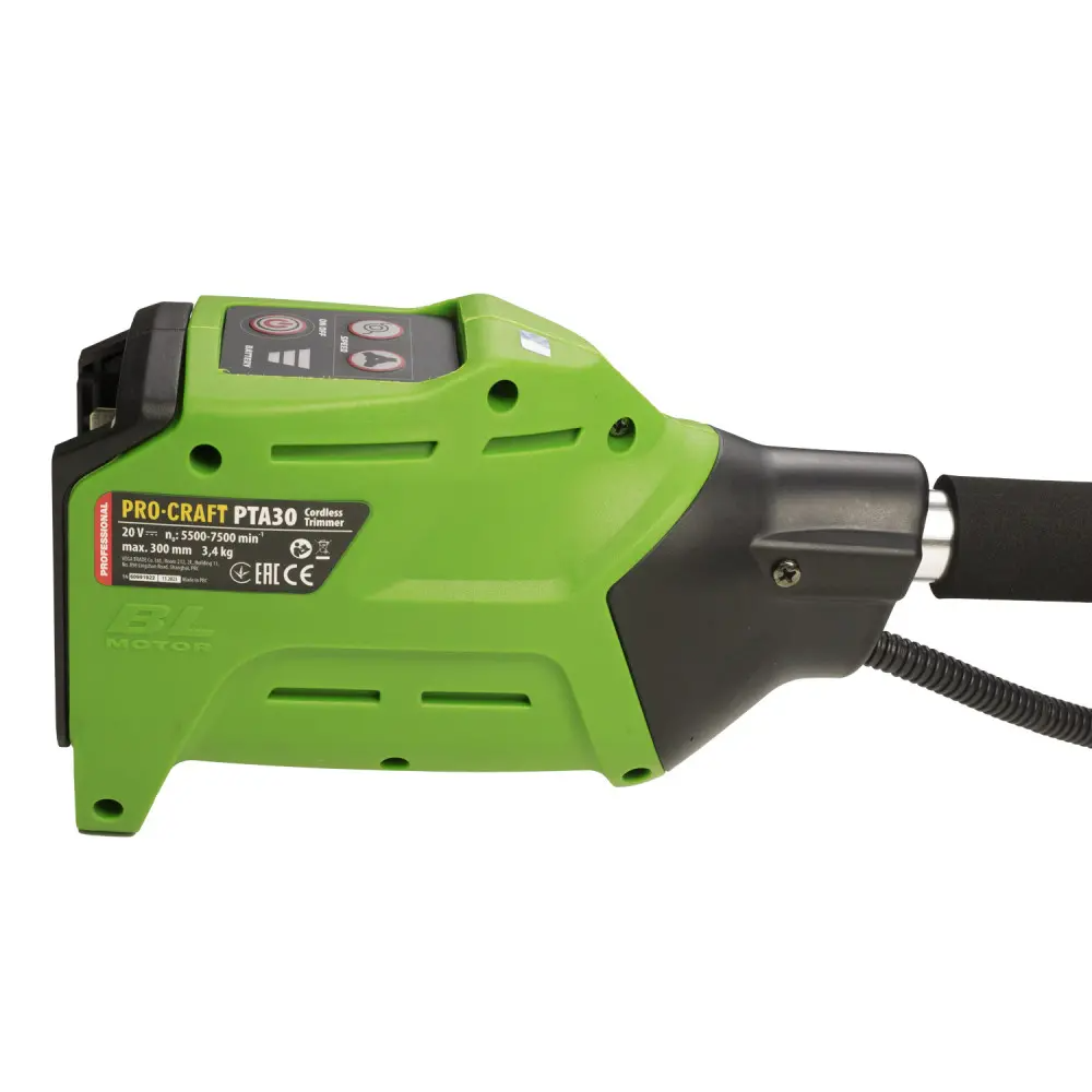 Триммер аккумуляторный ProCraft PTA30 без аккумулятора и без зарядного устройства - фото 3 Триммер аккумуляторный ProCraft PTA30 без аккумулятора и без зарядного устройства - фото 3