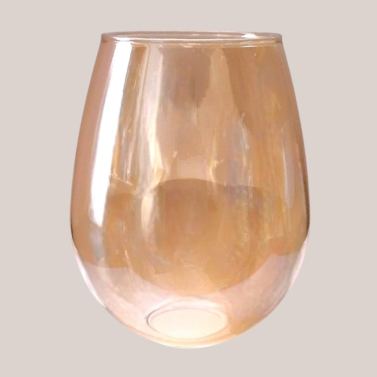 Плафон прозорий скляний Молекула D12 см Е27 Бурштиновий