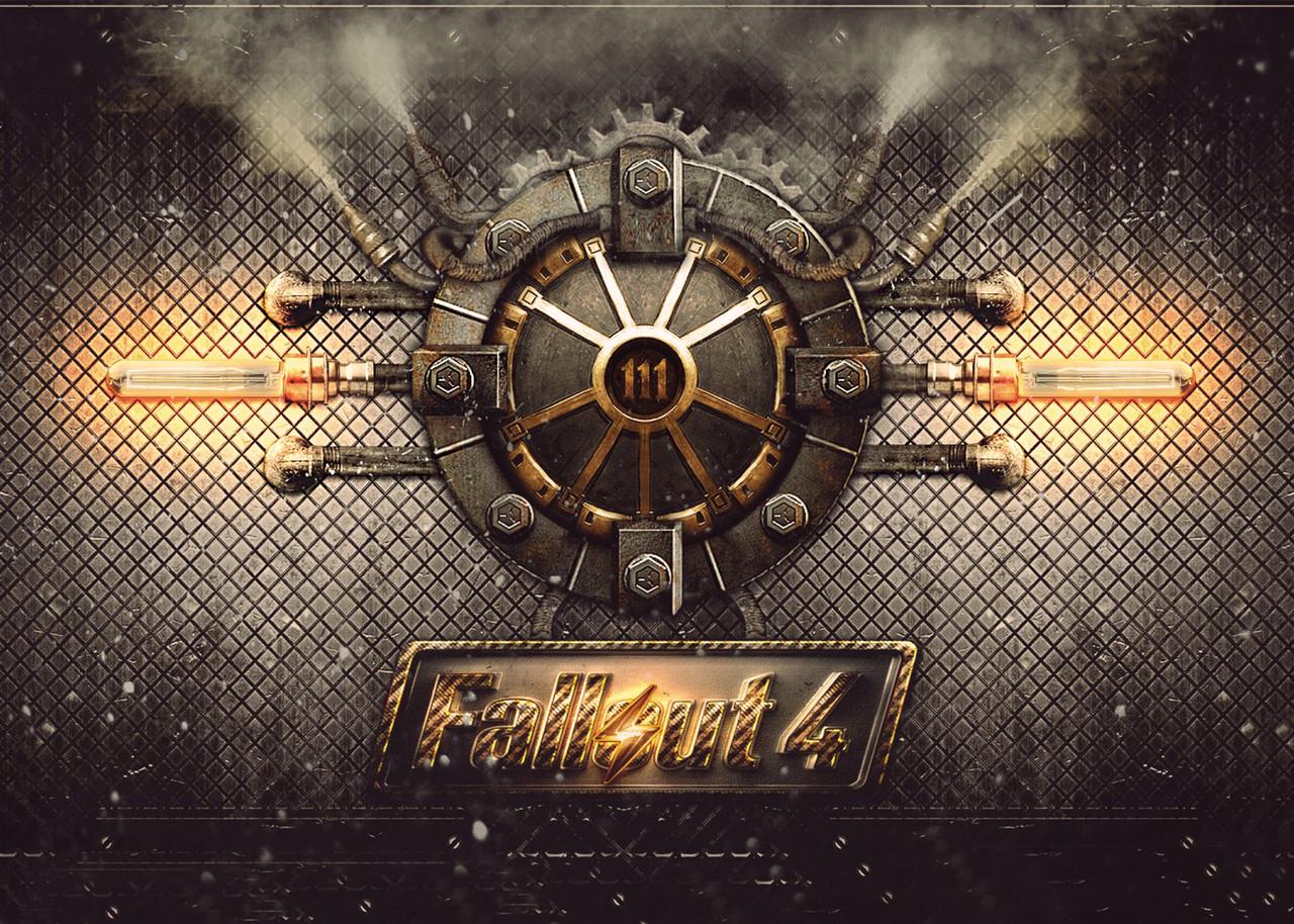 Картина постер Gee! Fallout Фаллаут лого 60х40 см FL 09.026