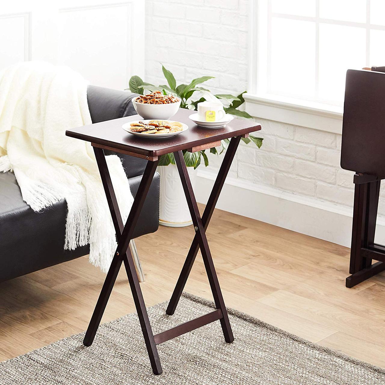 Столик раскладной из дерева Дарлинг Мокко (СУН-000110)