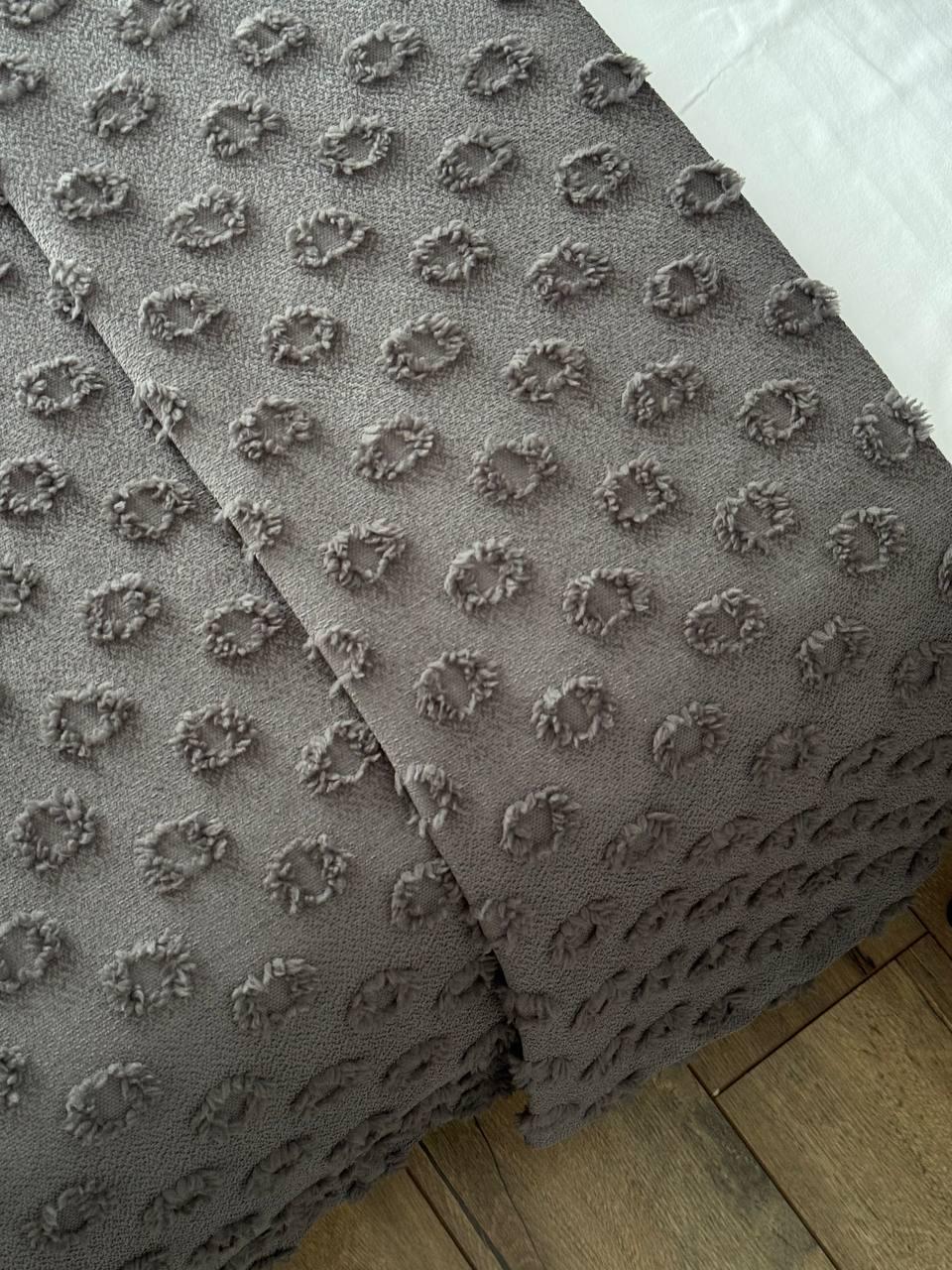 Покривало Інгрід 120x250 см Графітовий (22899-10-120x250cm) - фото 10 Покривало Інгрід 120x250 см Графітовий (22899-10-120x250cm) - фото 10