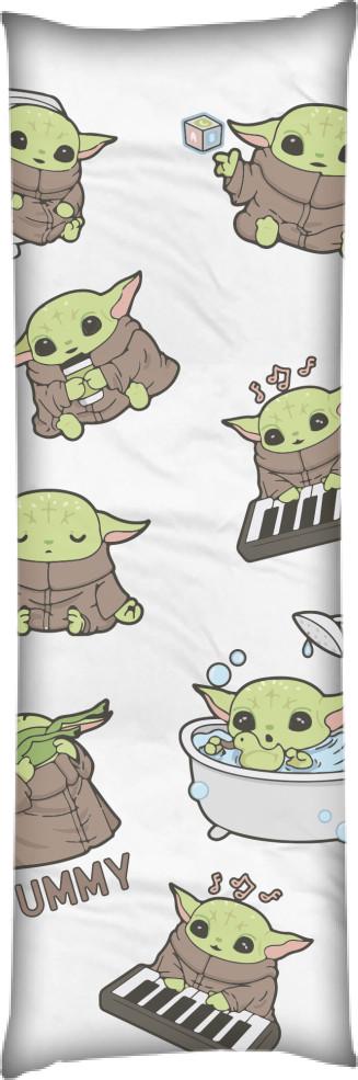 Подушка дакимакура Baby Yoda 60x180 см (14102145)