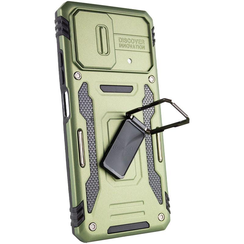 Протиударний чохол Camshield Army Ring для Xiaomi Poco F5 / Note 12 Turbo Army Green - фото 4