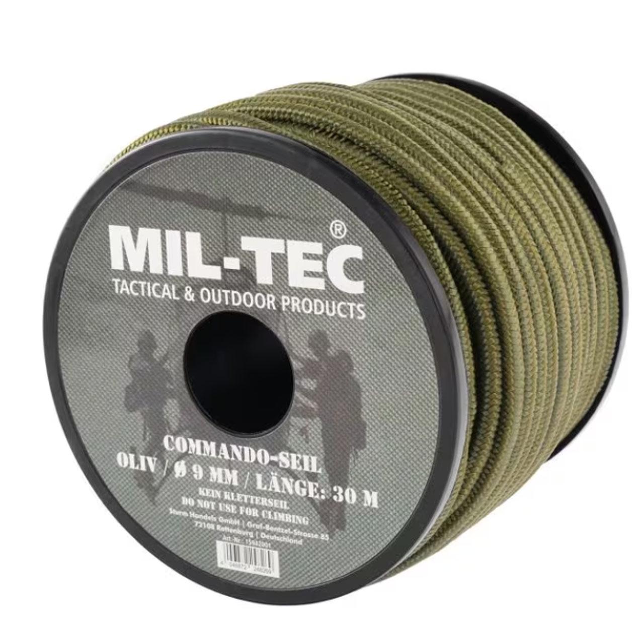 Веревка Mil-Tec Commando 30x9 мм Olive