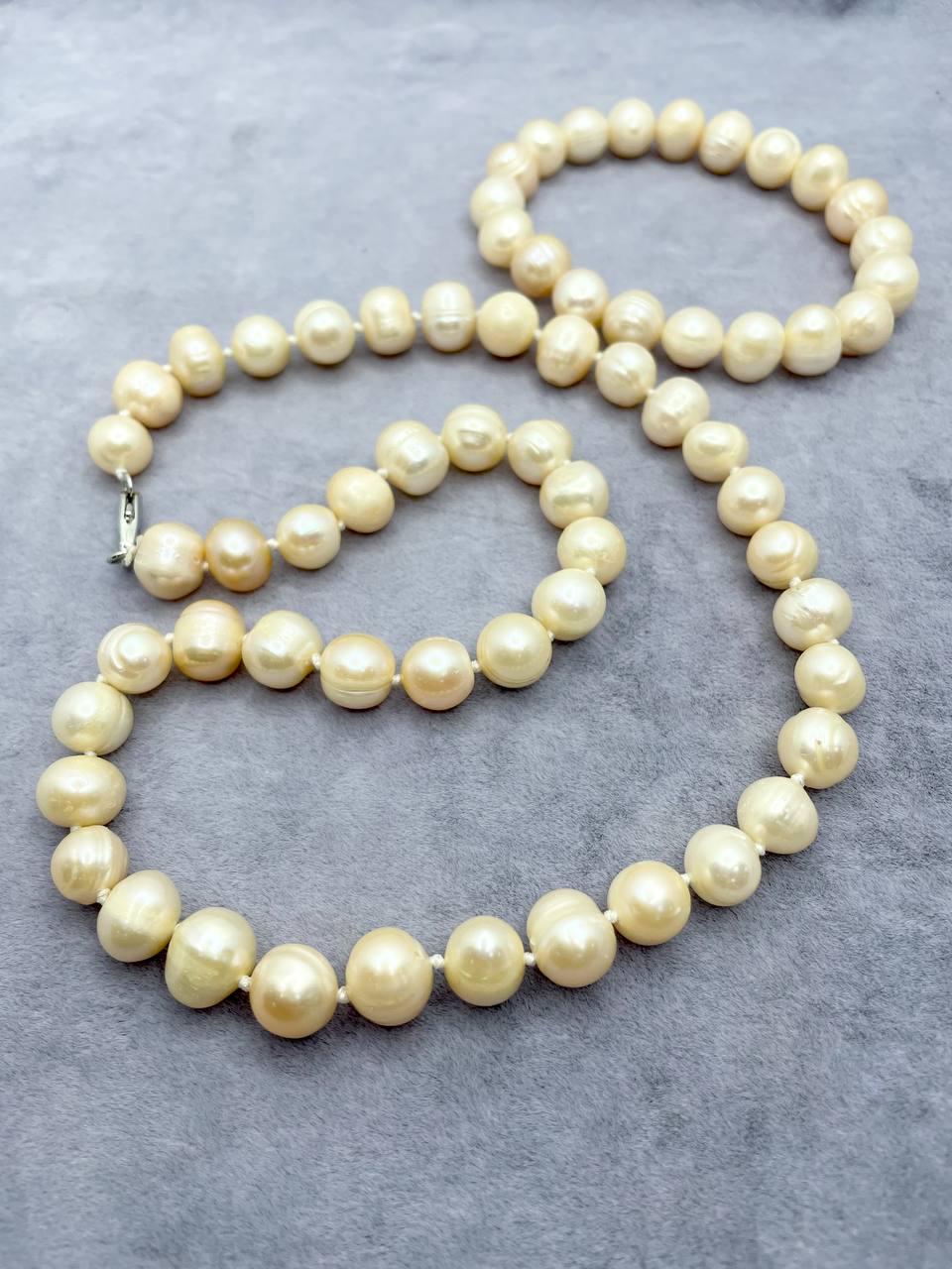 Комплект намисто та браслет перли 46 см Рожевий (9289) Комплект намисто та браслет перли 46 см Рожевий (9289)