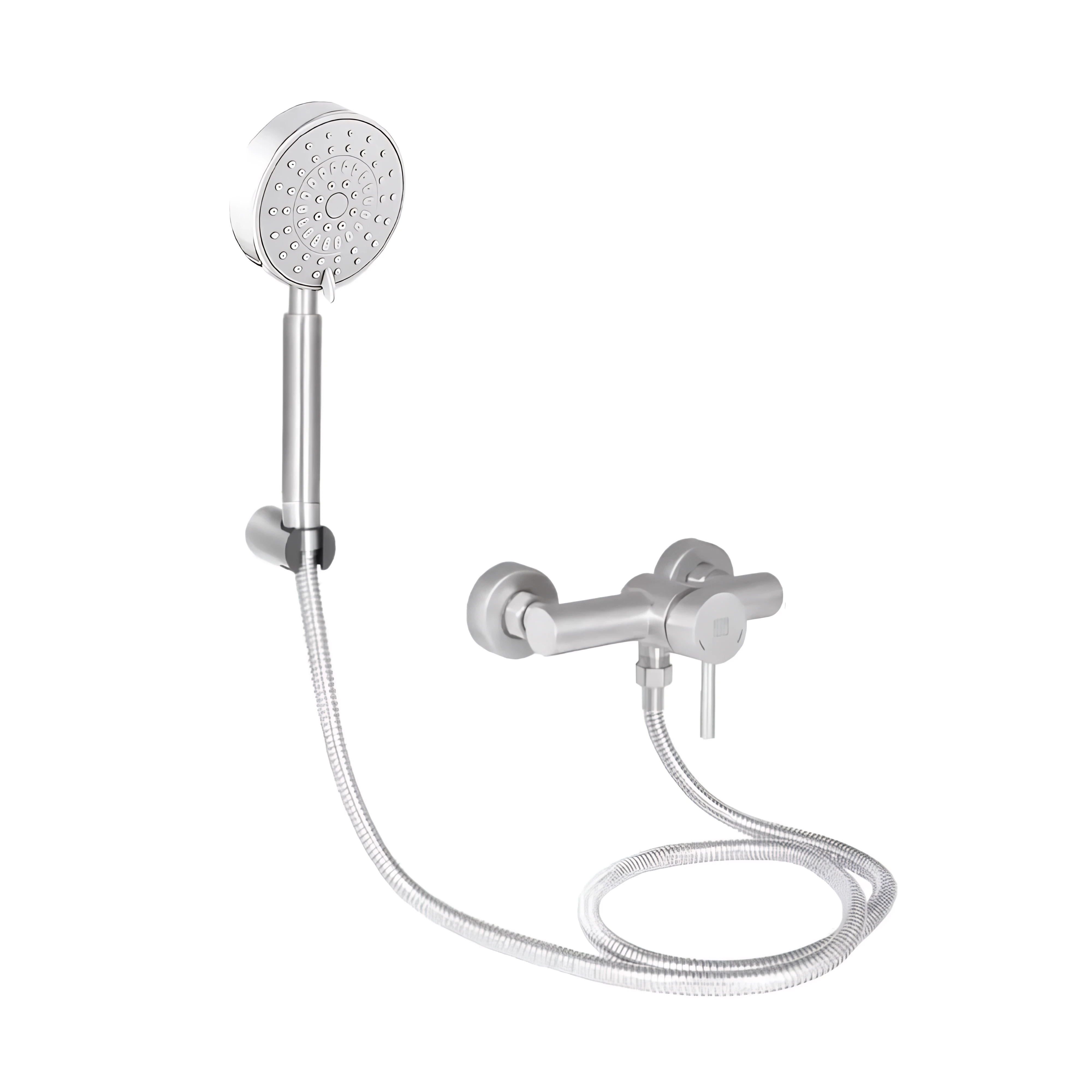 Смеситель для душа Lidz Aria 010 LDARI010NKS43361 с душевым гарнитуром k35 Nickel (2553560539)