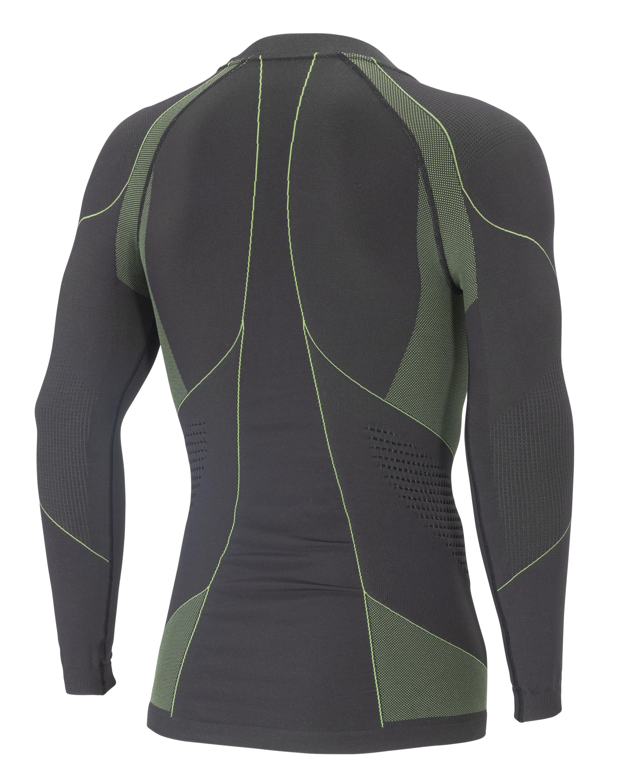 Термофутболка Accapi с длинным рукавом мужская- Polar Bear Black/Lime - фото 2