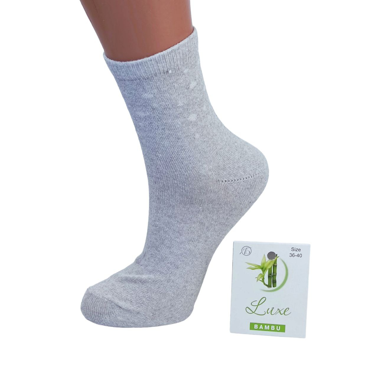 Шкарпетки жіночі Luxe Краплі р. 36-40 Сірий (34243)