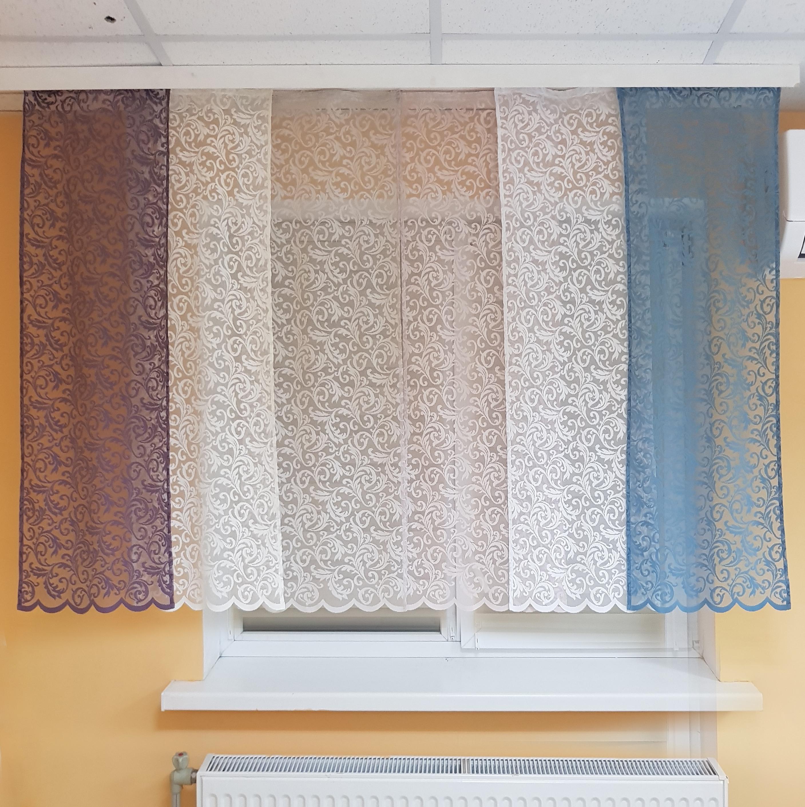 Комплект панельных занавесок Firanka Ажур 6 шт. карниз 220 см Разноцветный (51_4п)