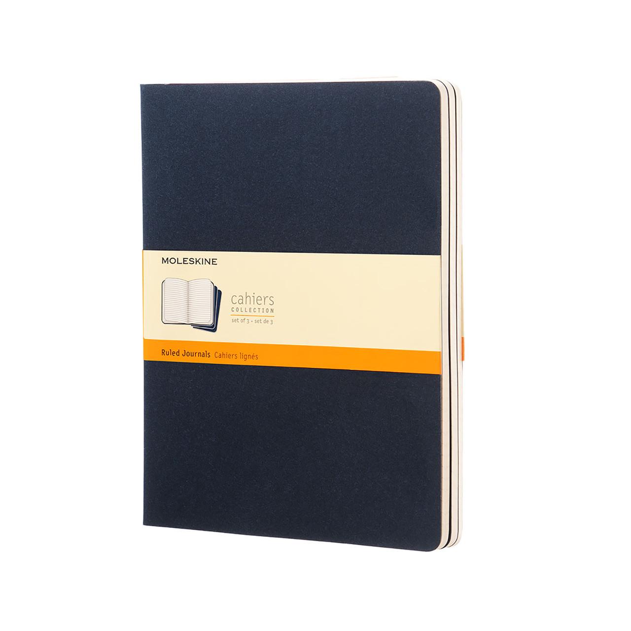 Блокнот Moleskine Cahier большой 19х25 см 120 страниц линейка Синий (9788862931106)