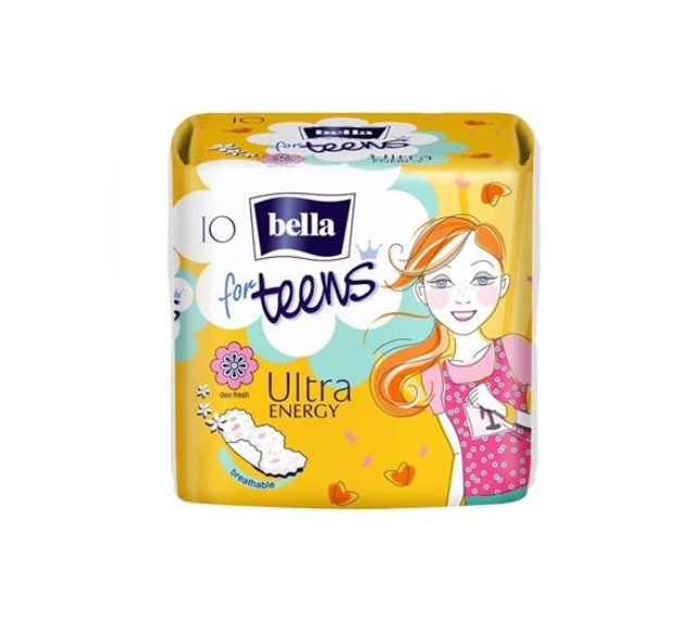 Гигиенические прокладки Bella FOR TEENS ULTRA ENERGY 10 шт..