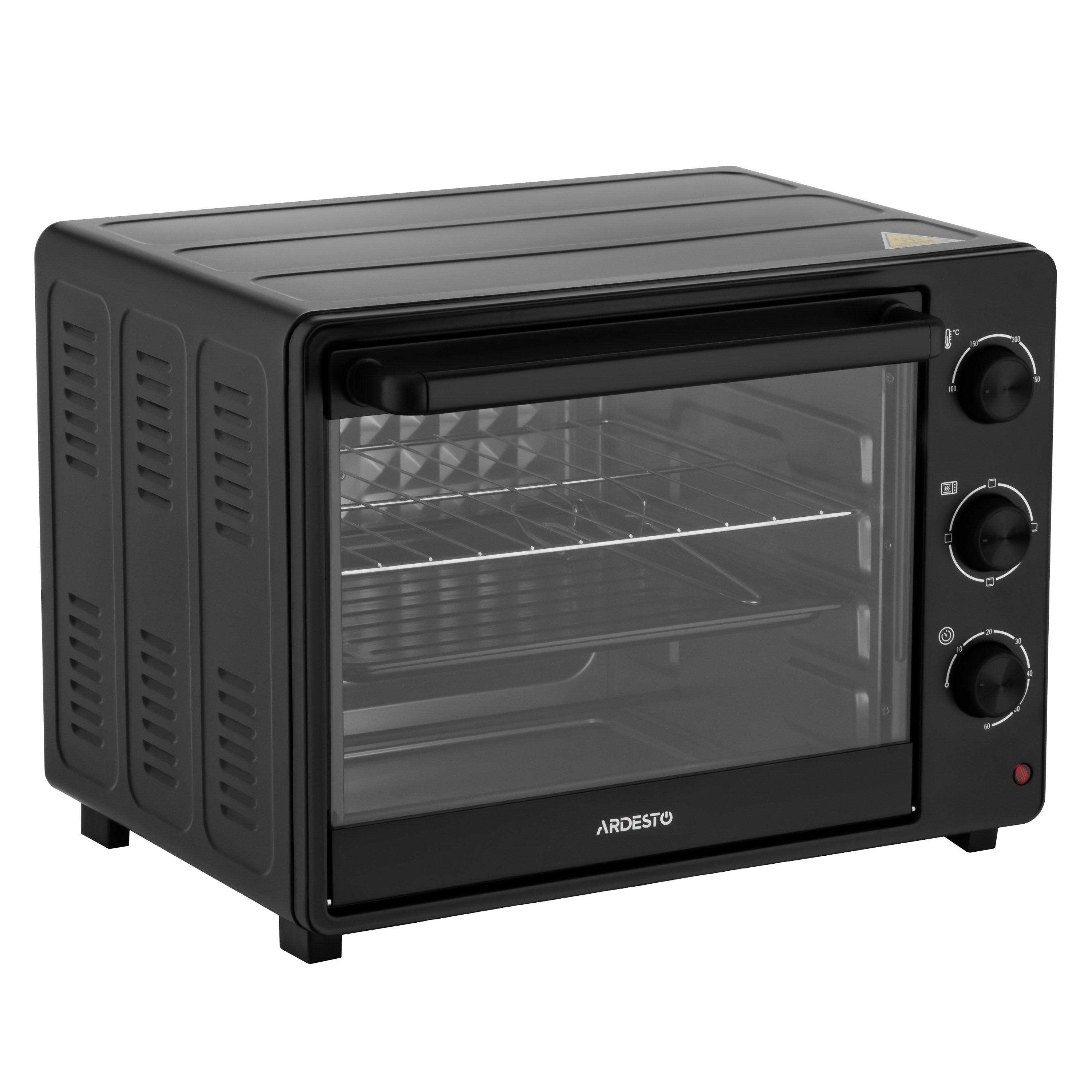 Печь электрическая Ardesto MO-T32B 32 л с регулировкой температуры 100-250 °C 1525 Вт Черный (MO-T32B)