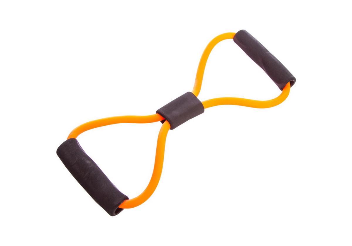 Эспандер трубчатый EasyFit Восьмерка Оранжевый (EF-3947-OR)