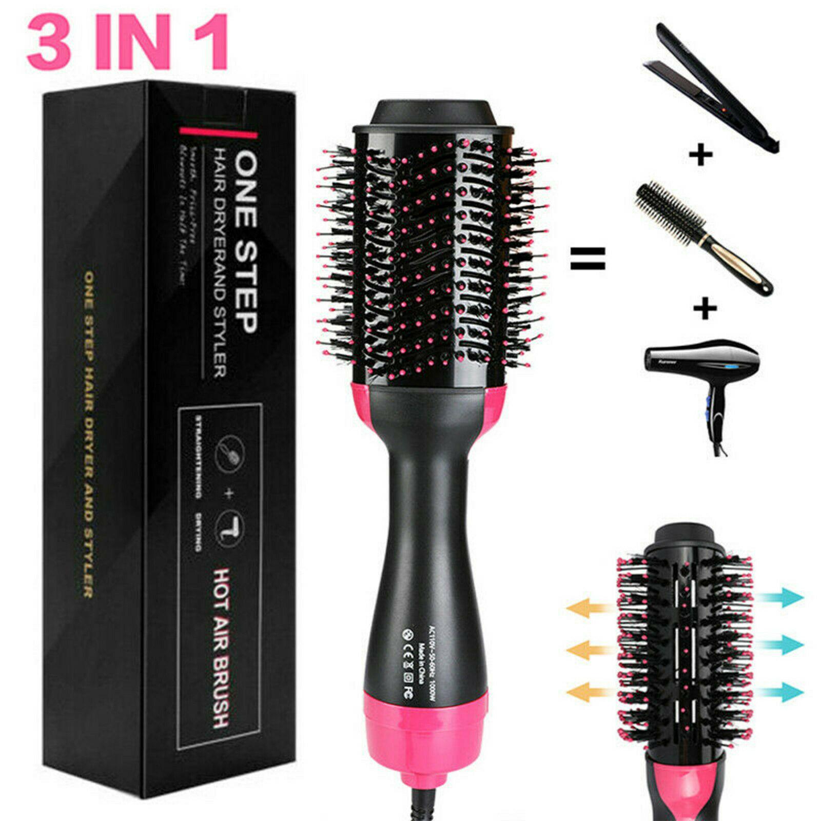 Фен-щітка One step Hair Dryer 3в1 3 режими з функцією іонізації та керамічним покриттям 1000 Вт - фото 7