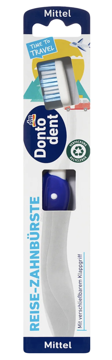 Зубна щітка для подорожей Dontodent Reise 1 шт. (4066447713114)