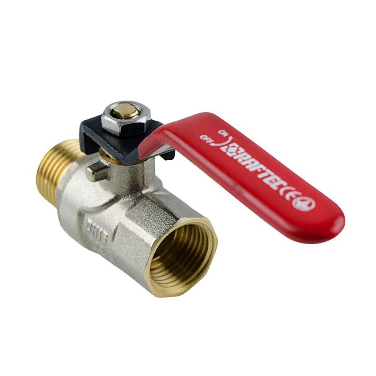 Кран шаровый Raftec PN20 НВ ручка 2" Red (55729) Кран шаровый Raftec PN20 НВ ручка 2" Red (55729)
