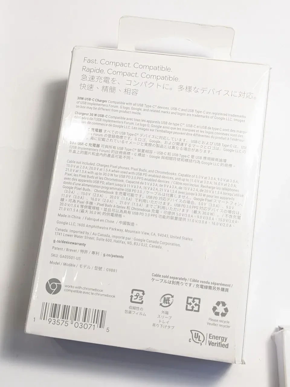Зарядка с кабелем Pixel 30W USB Type-C US 1 м (1760077561) - фото 3 Зарядка с кабелем Pixel 30W USB Type-C US 1 м (1760077561) - фото 3
