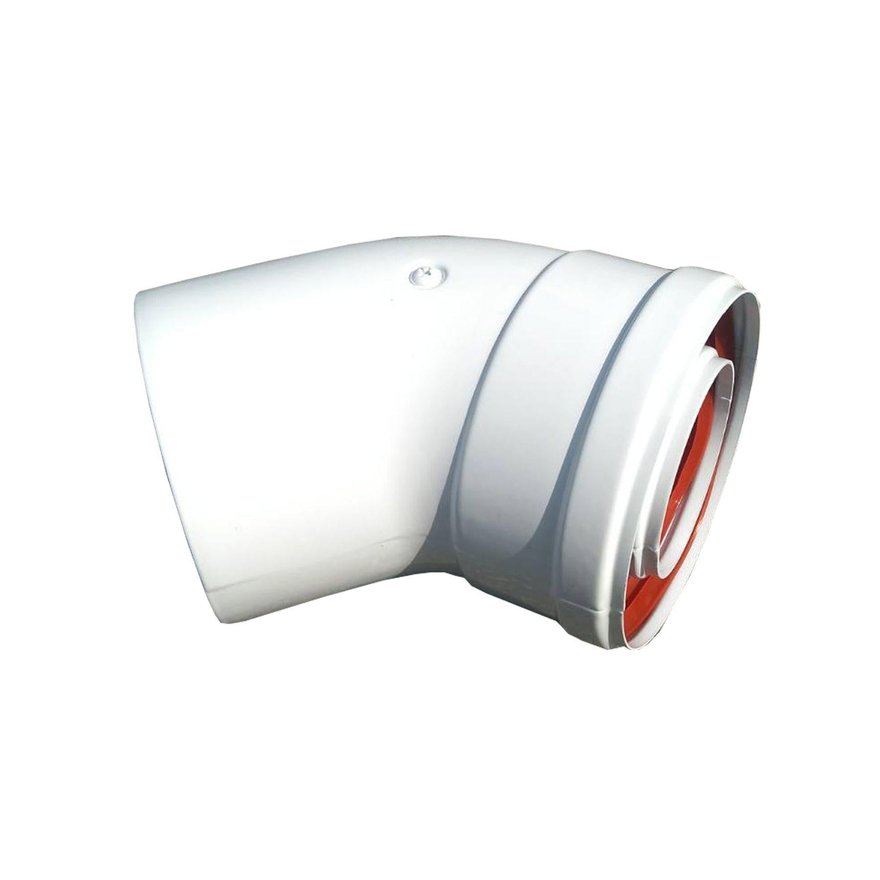 Колено 45 градусов, d=60/100 mm TR.6045F ( CE.00.30 H ) (000022826)