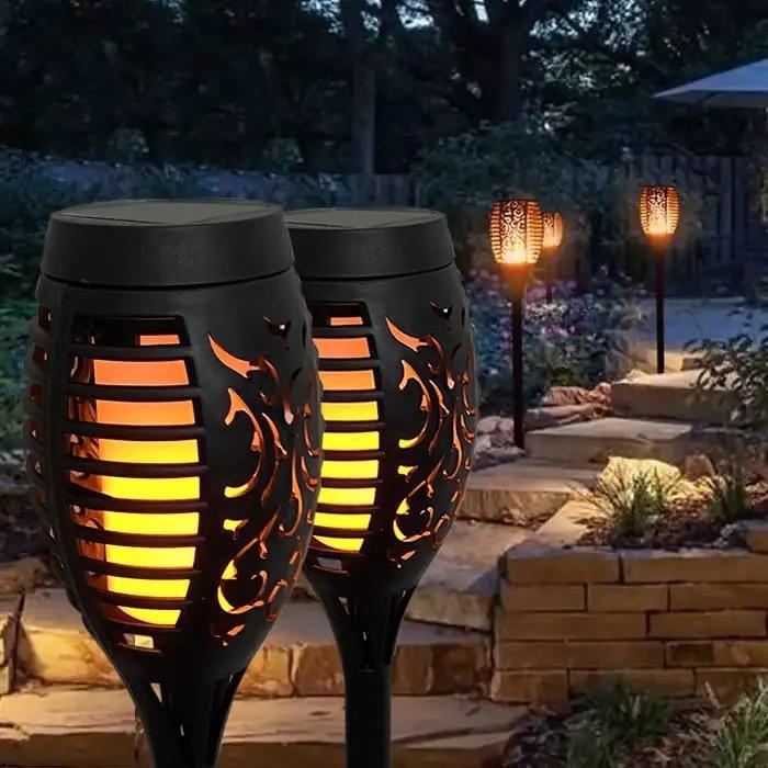 Вуличний світильник «Факел» на сонячній батареї з імітацією вогню 51 Led - фото 5