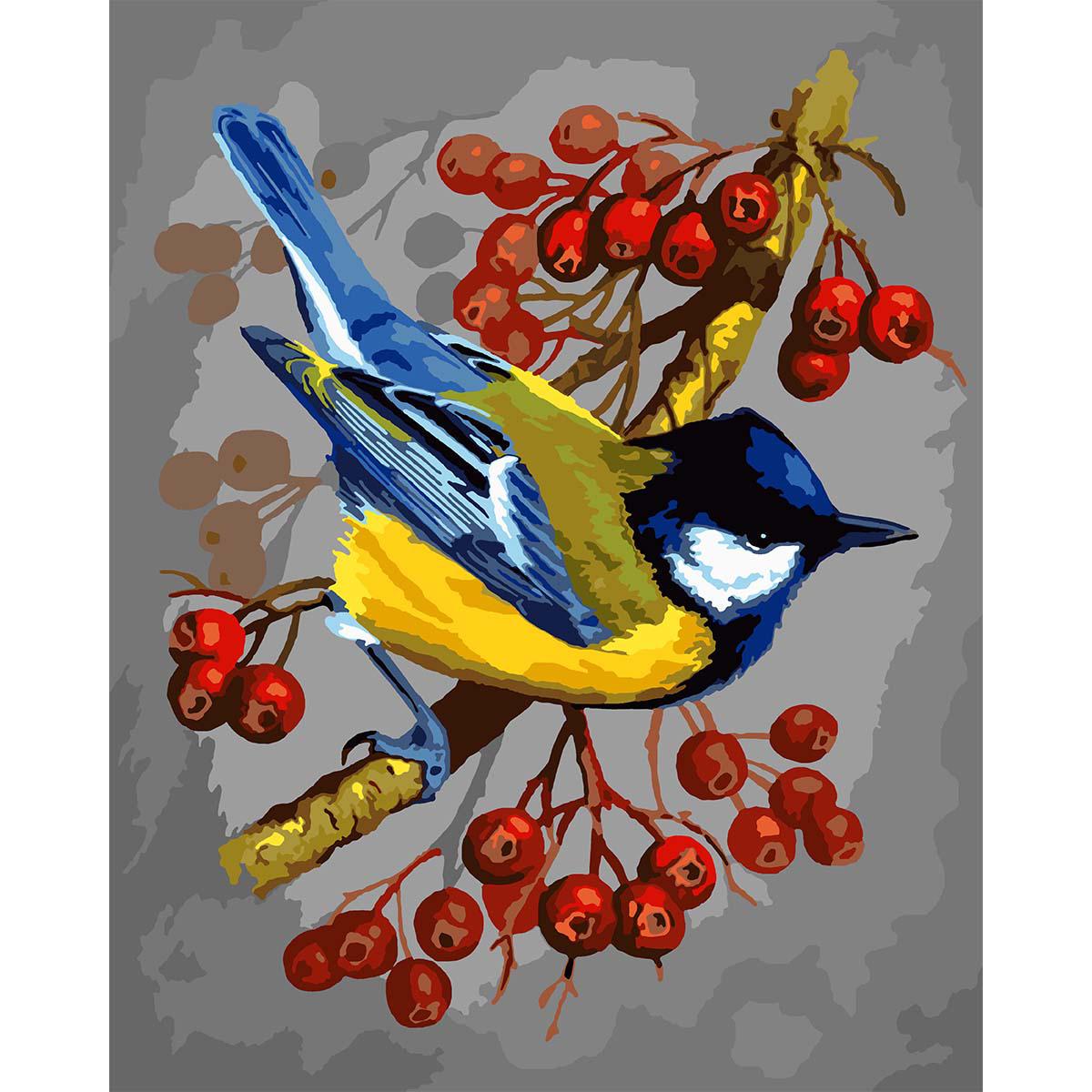 Картина по номерам Santi Синичка 40x50 см (Top-954685)