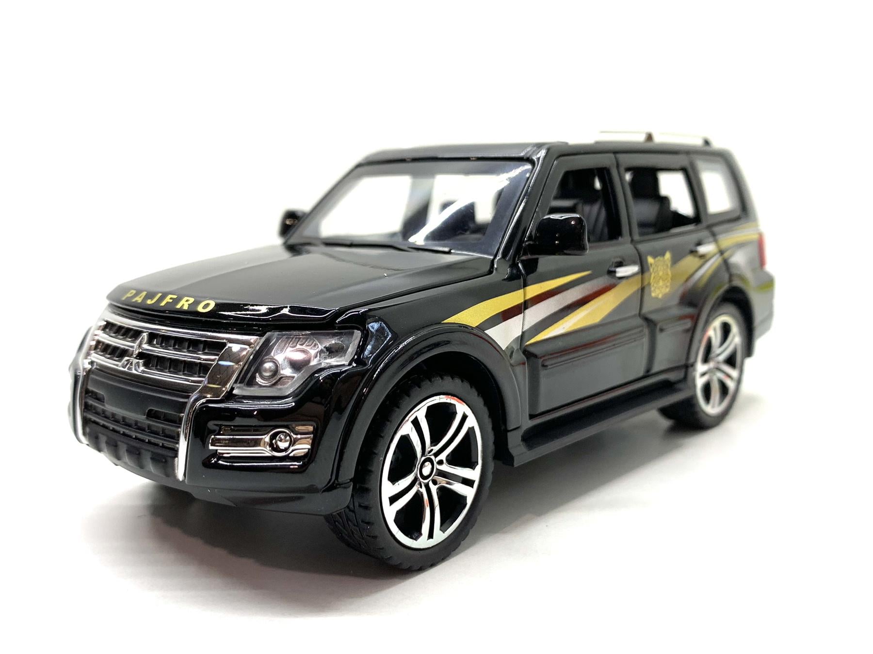 Машинка джип металлическая АвтоЭксперт Mitsubishi Pajero 1:32 свет/звук Черный (GT-2156)