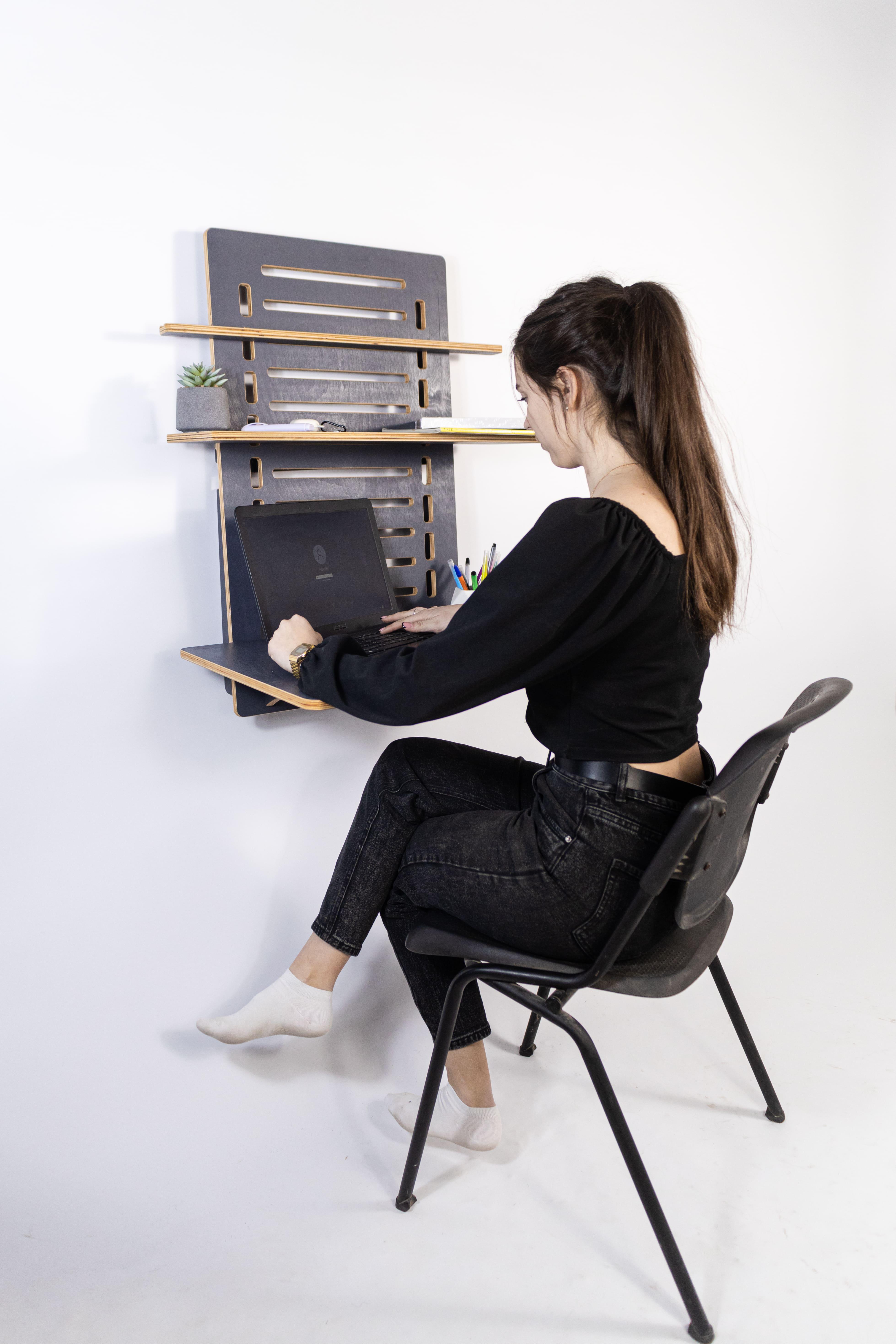 Стіл для ноутбука та хоббі Otaman Desk Coworking area Гранітний - фото 2 Стіл для ноутбука та хоббі Otaman Desk Coworking area Гранітний - фото 2