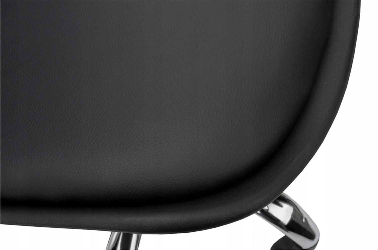 Офісне крісло Bonro B-487 з екошкіри на металевій основі з коліщатками Чорний (132-76-42300040) - фото 7 Офісне крісло Bonro B-487 з екошкіри на металевій основі з коліщатками Чорний (132-76-42300040) - фото 7