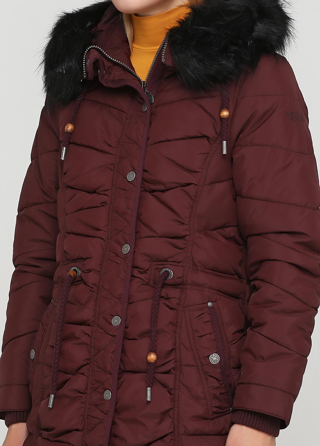 Парка женская Usha L Бордовый (161366291b25) - фото 2 Парка женская Usha L Бордовый (161366291b25) - фото 2