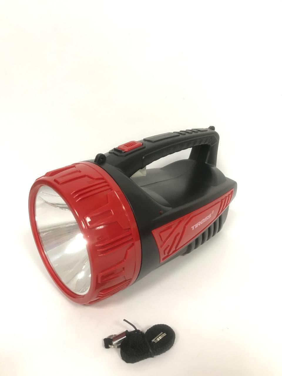 Фонарик светодиодный портативный Tiross TS-682 в руку Black (10301809)