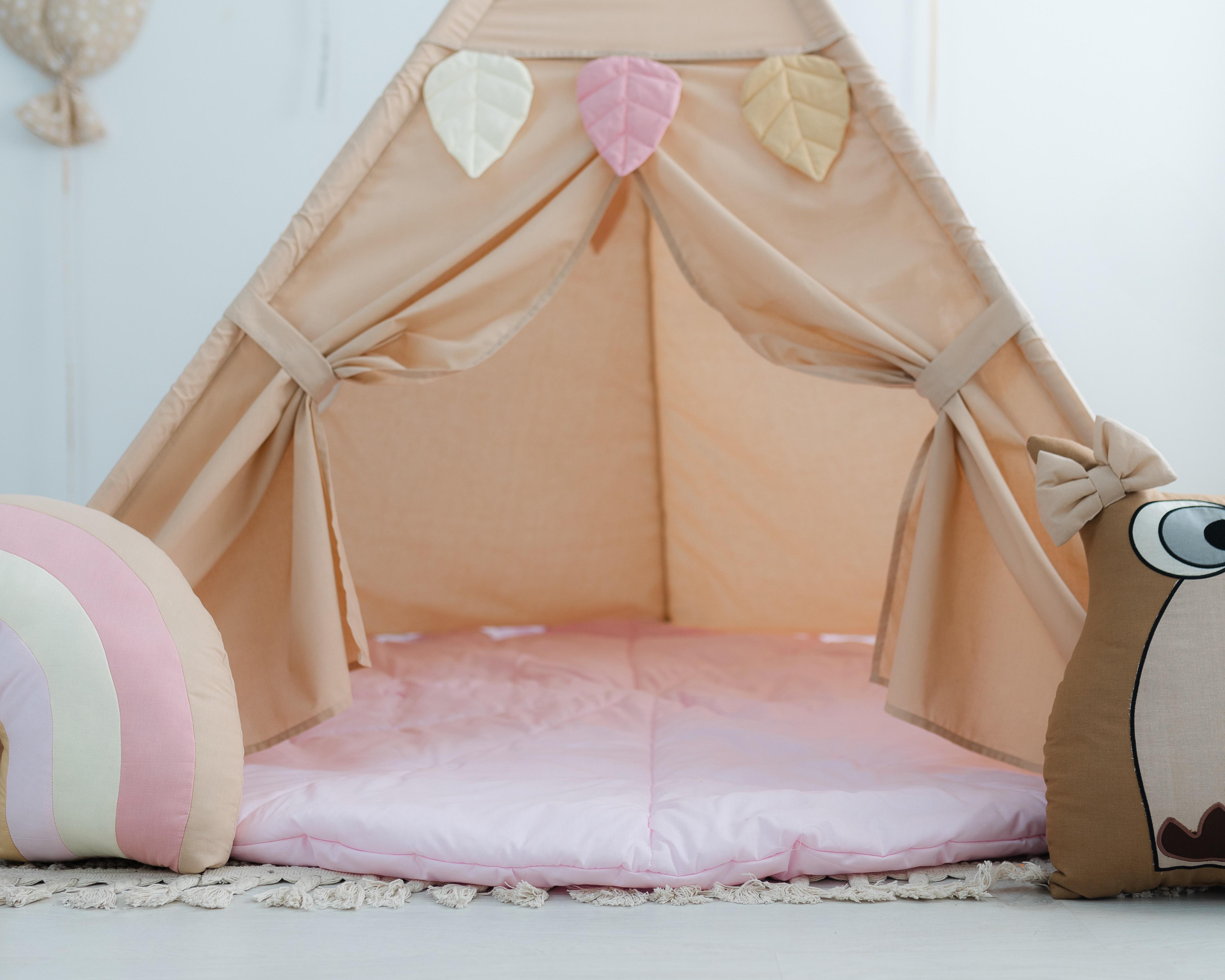 Вігвам для дітей Пані Сова з об'ємним ковриком (0002092) - фото 4 Вігвам для дітей Пані Сова з об'ємним ковриком (0002092) - фото 4