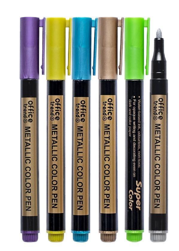 Набір фломастерів металік Jumbo з глітером для скрапбукінгу від 5 років 6 кольорів Різнокольоровий (AD-271-F-9) Набір фломастерів металік Jumbo з глітером для скрапбукінгу від 5 років 6 кольорів Різнокольоровий (AD-271-F-9)