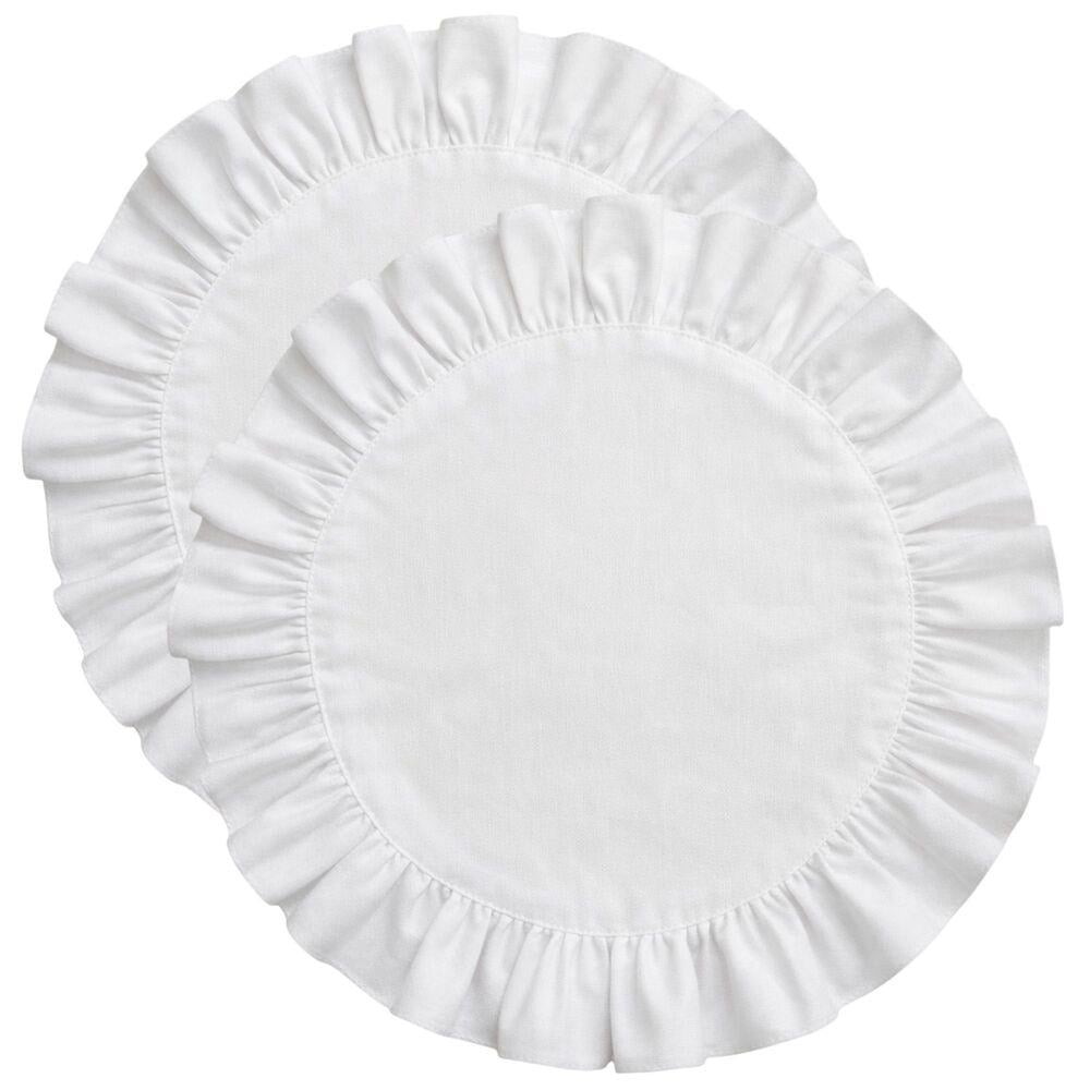 Набор салфеток с оборкой IDEIA 30 см 2 шт. Белый (27291) Набор салфеток с оборкой IDEIA 30 см 2 шт. Белый (27291)