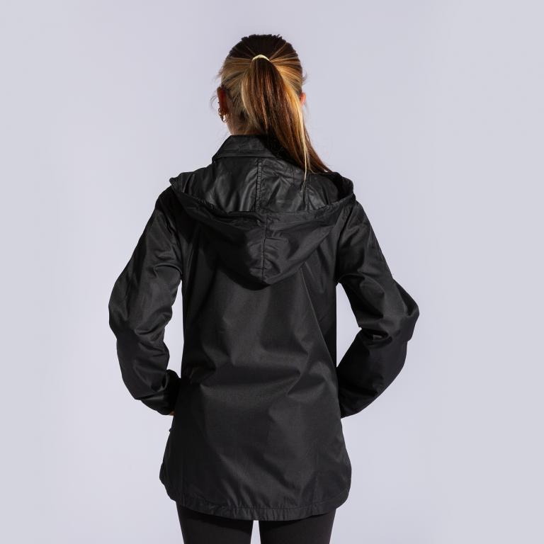 Куртка ветрозащитная женская Joma 901428.100 Trivor Raincoat XS Black (8424309553067) - фото 2