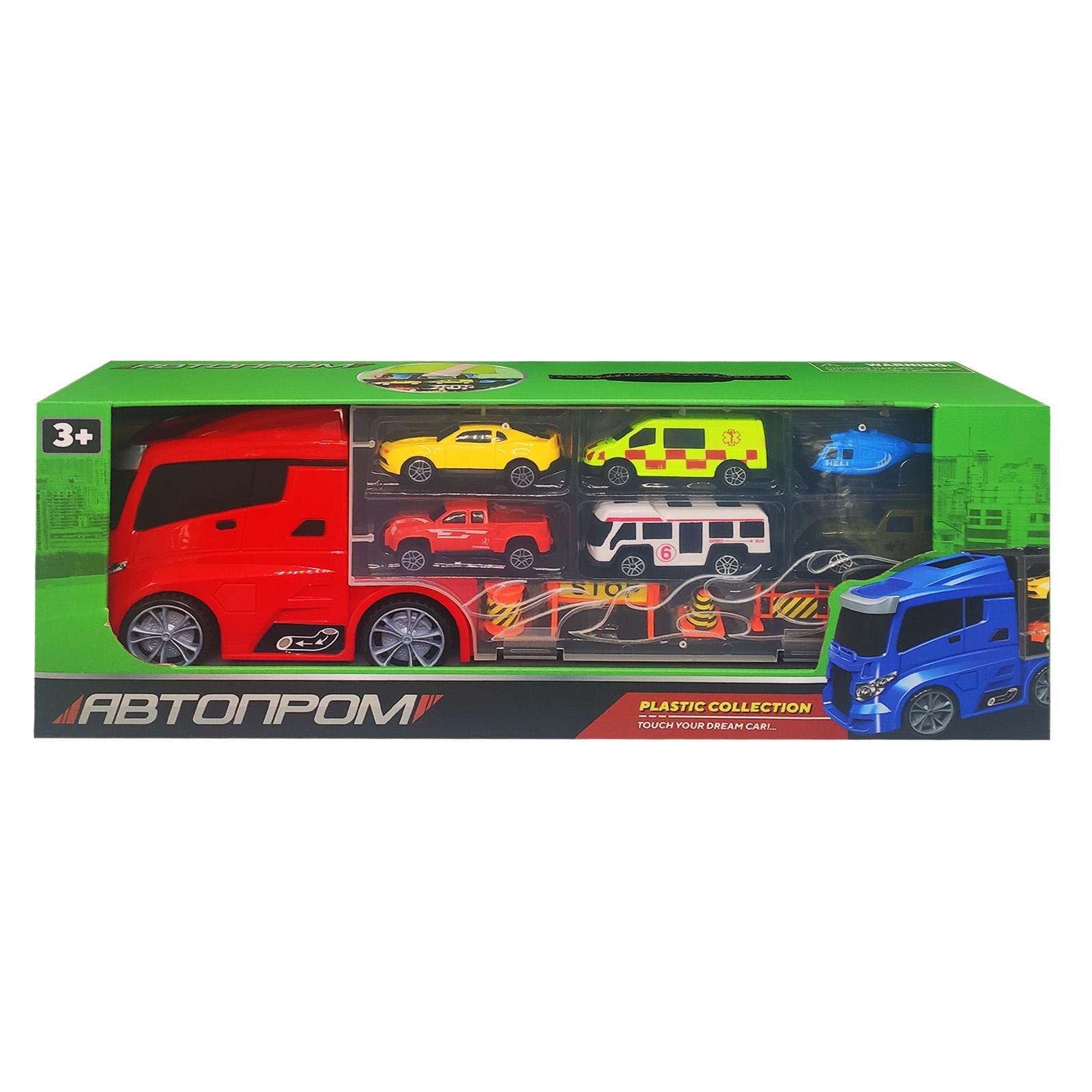 Игровой набор Автопром Трейлер с машинками (666-06K)