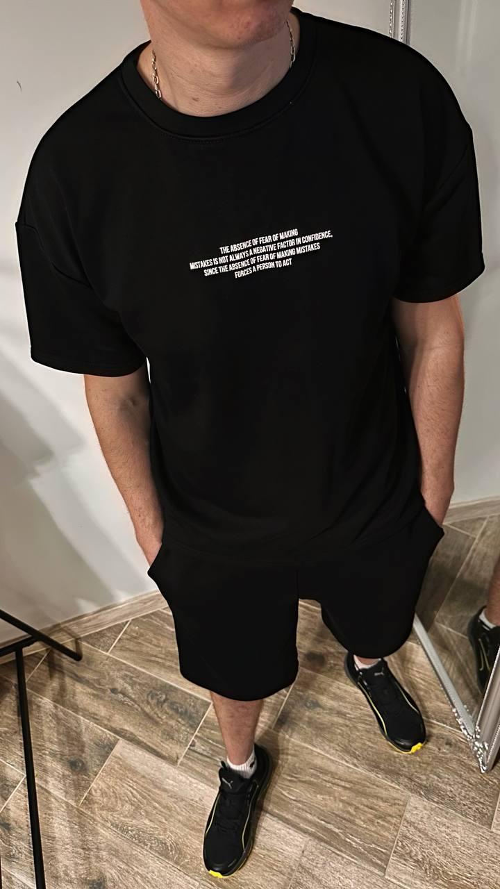 Костюм чоловічий у спортивному стилі L Чорний