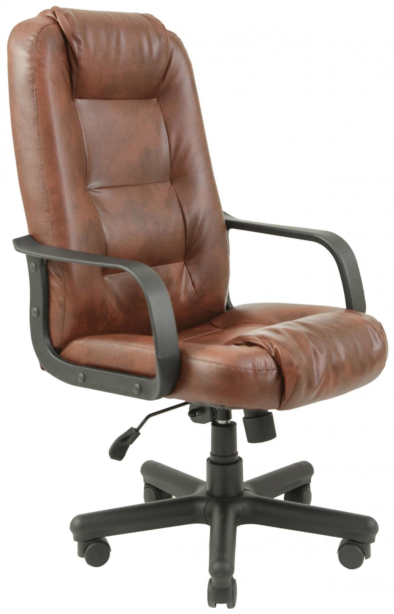 Кресло офисное компьютерное Chelsea Мадрас Tobacco ПлаStick М3 MultiBlock Коричневый