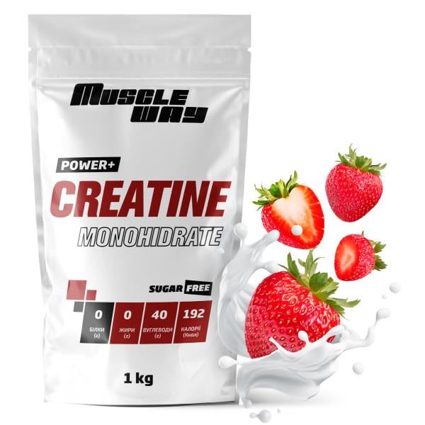 Креатин моногидрат MuscleWay Creatine Monohidrate 99,9% Sugar Free 200 порций 1 кг Клубника (21-125-cre-mw-rs1.7) Креатин моногидрат MuscleWay Creatine Monohidrate 99,9% Sugar Free 200 порций 1 кг Клубника (21-125-cre-mw-rs1.7)