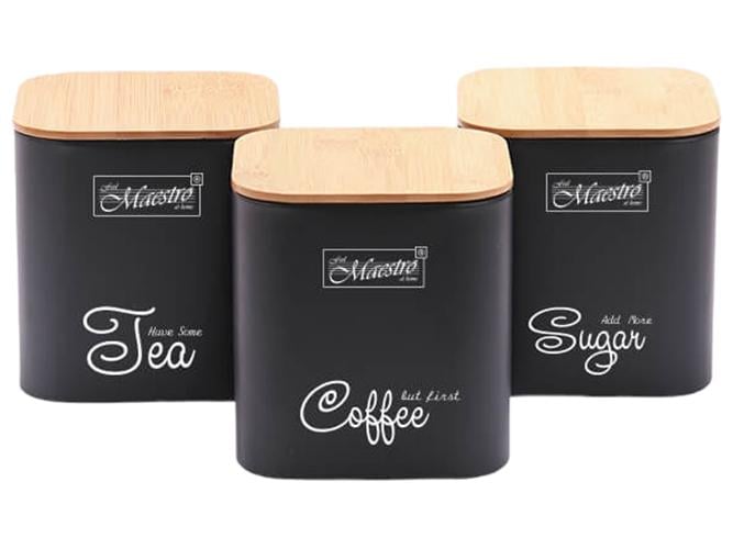 Набор из трех емкостей Maestro (MAE-MR-1775-3S-BLACK)