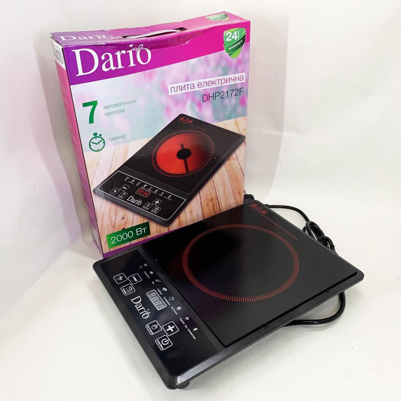 Плита настільна інфрачервона електрична DARIO DHP2172F (13352445)