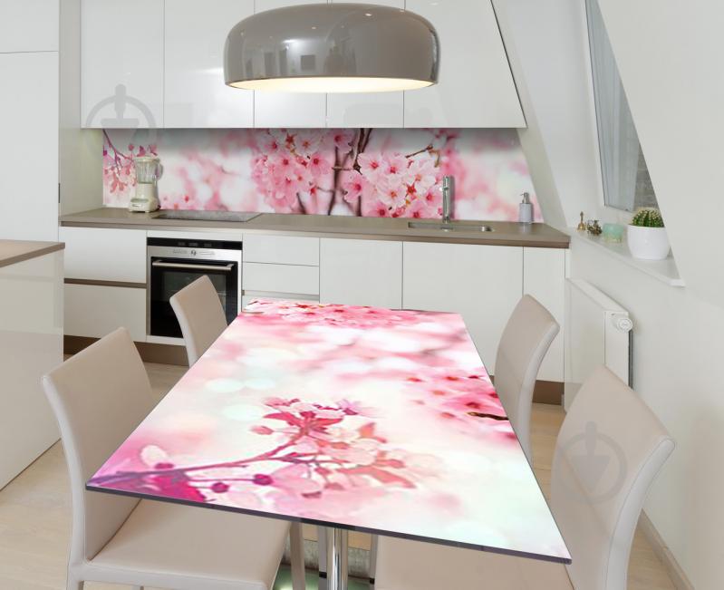 Наклейка 3Д виниловая на стол Zatarga «Трогательная нежность» 600х1200 мм для домов, квартир, столов, кофейн,