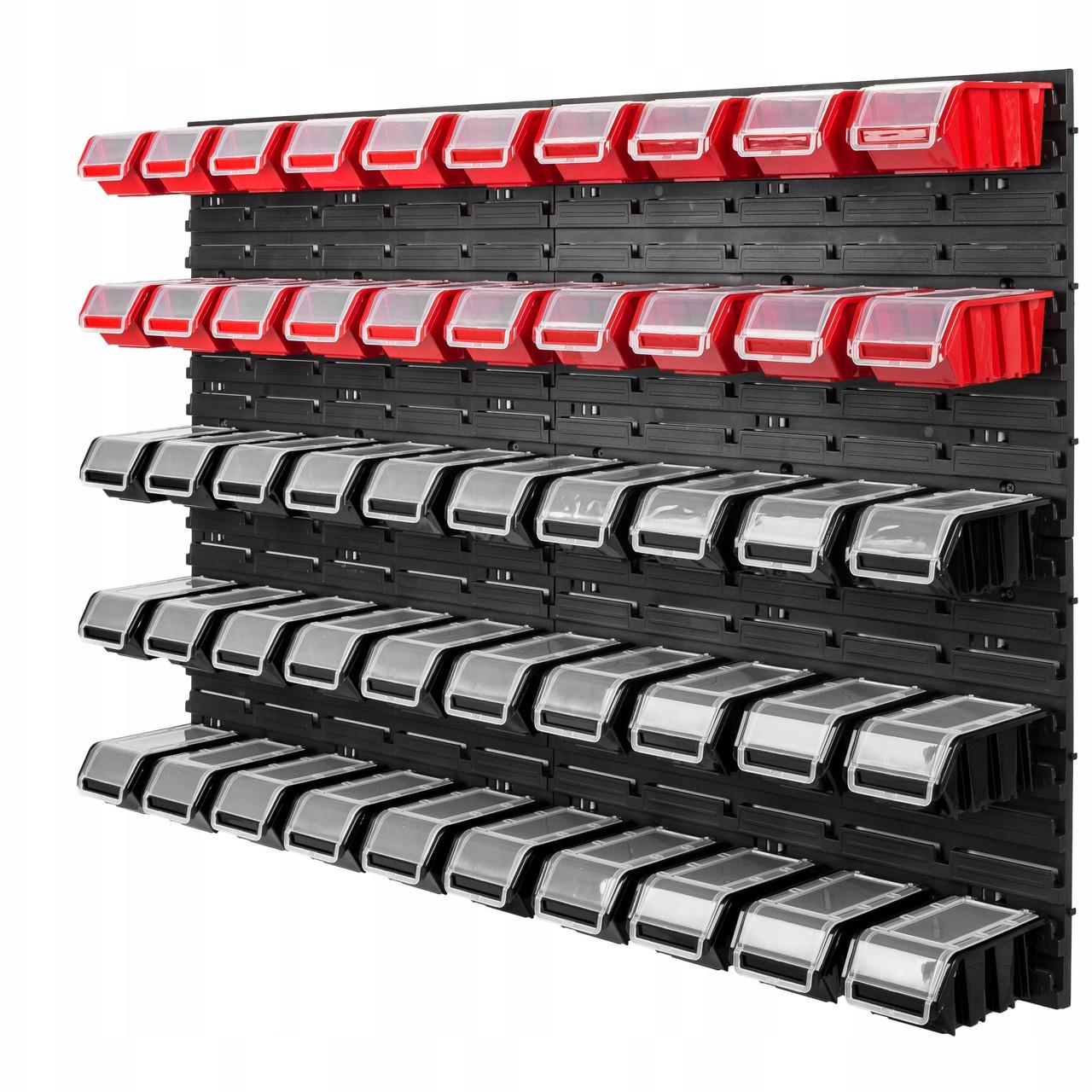 Панель для инструментов Kistenberg 115х78 см 50 контейнеров с крышкой (MIX522)