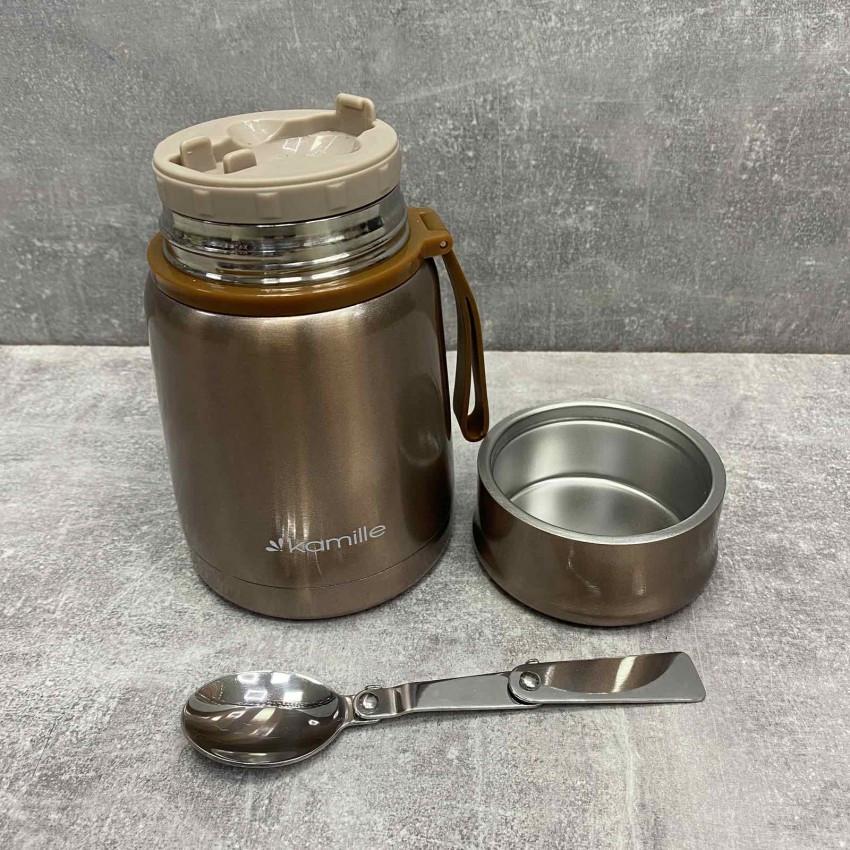 Термос харчовий Kamille КМ-2099 із нержавіючої сталі 530 мл Золотий (1723743519) - фото 3