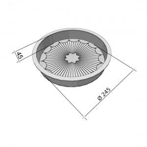 Форма фигурная пластиковая Рондо круг Ø245х45 мм 1 шт. (12296489) - фото 3