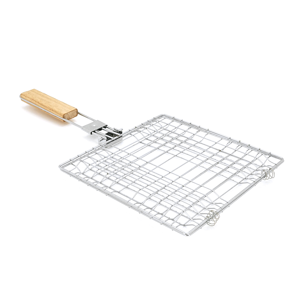 Решетка-гриль нержавеющая сталь/съемная ручка 47x23 см (26839372)