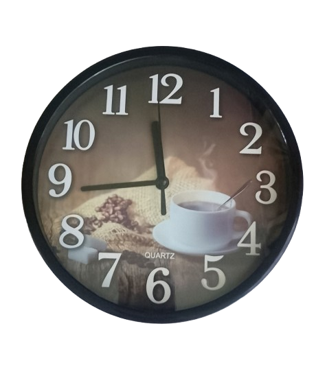 Часы настенные Кофе 552-1 19х4 см Черный (2915А)