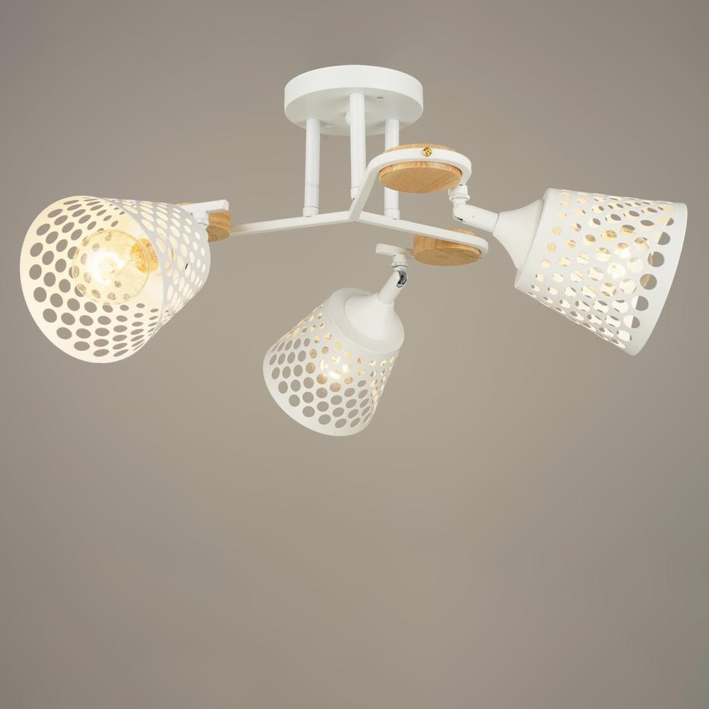 Люстра стельова Lighthouse SRS-19696/3 WT з поворотним механізмом Білий