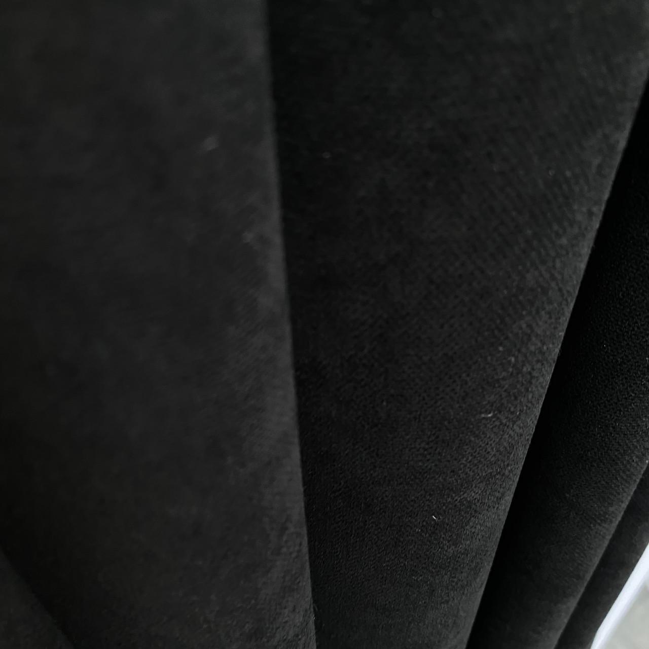 Шторы готовые микровелюр на тесьме однотонные Черный - фото 8 Шторы готовые микровелюр на тесьме однотонные Черный - фото 8