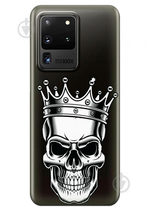 Прозорий силіконовий чохол iSwag Samsung Galaxy S20 Ultra Царський череп (M1196) Прозорий силіконовий чохол iSwag Samsung Galaxy S20 Ultra Царський череп (M1196)