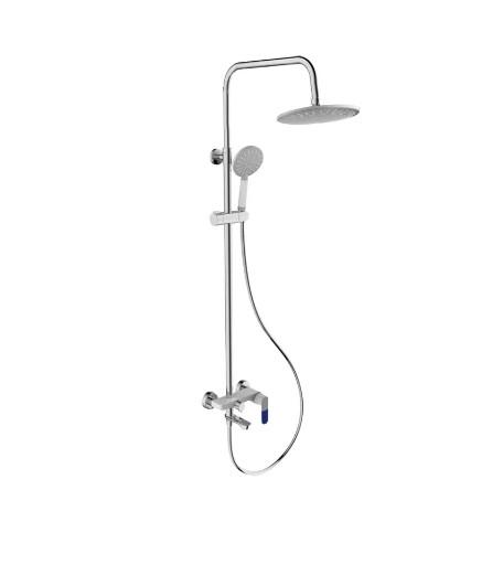 Душова панель Frap F2434 3-х функціональна Білий/Хром